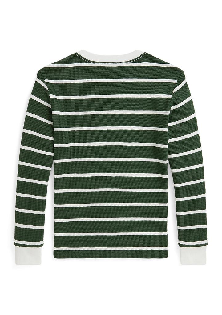 Ralph Lauren Boys 8-20 Striped Waffle Cotton Long-Sleeve T-shirt