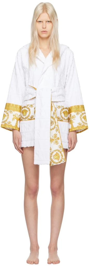 Versace White Short Robe 1