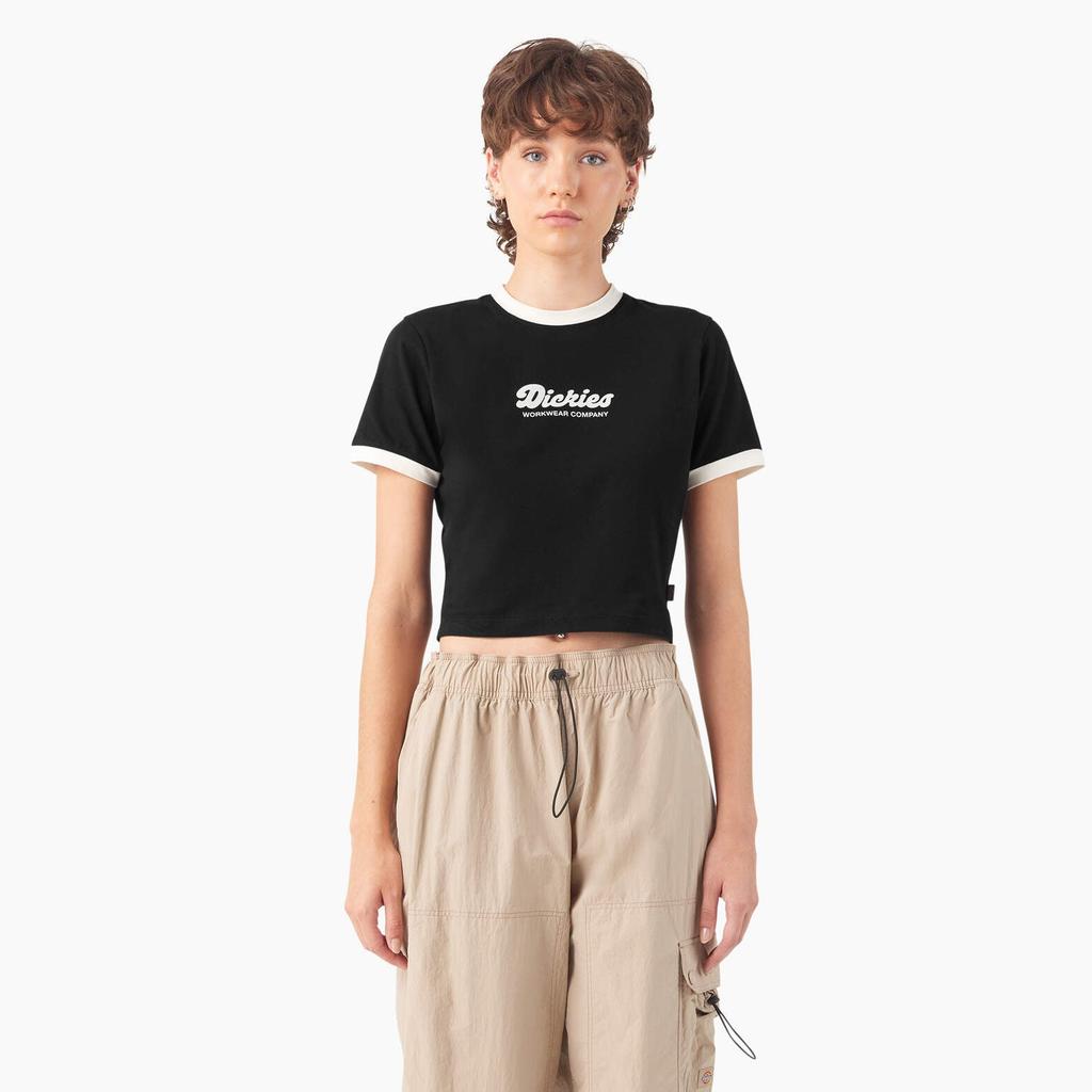 DICKIES Women’s Lewistown Cropped Ringer T-Shirt
