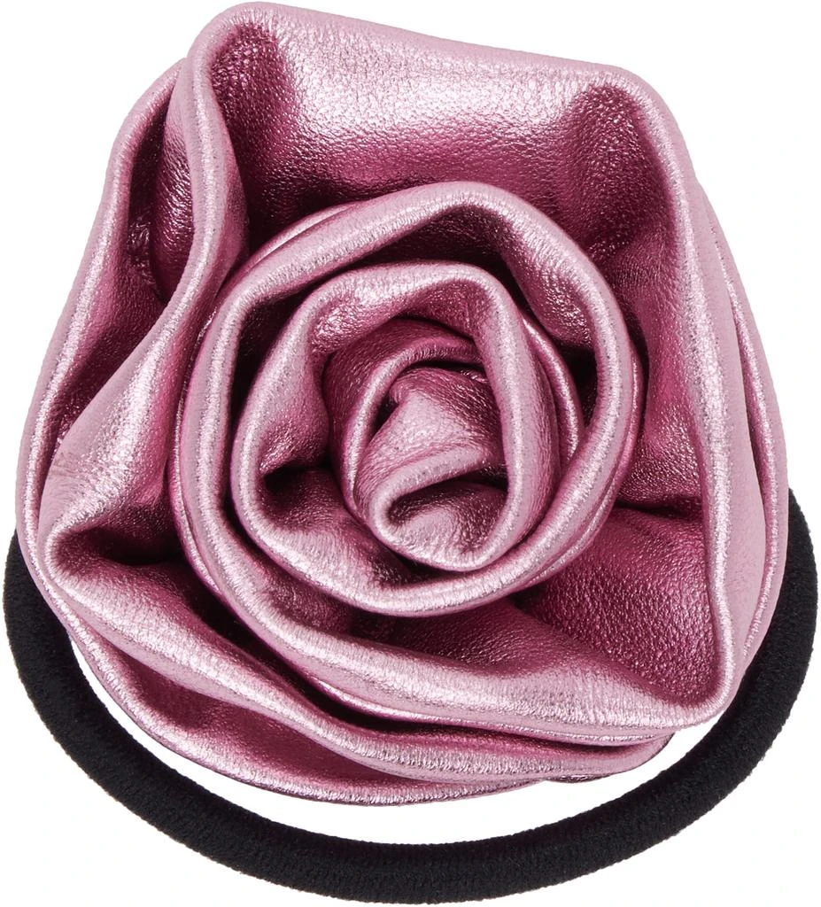 Sandy Liang Pink Rosette Hair Tie 1