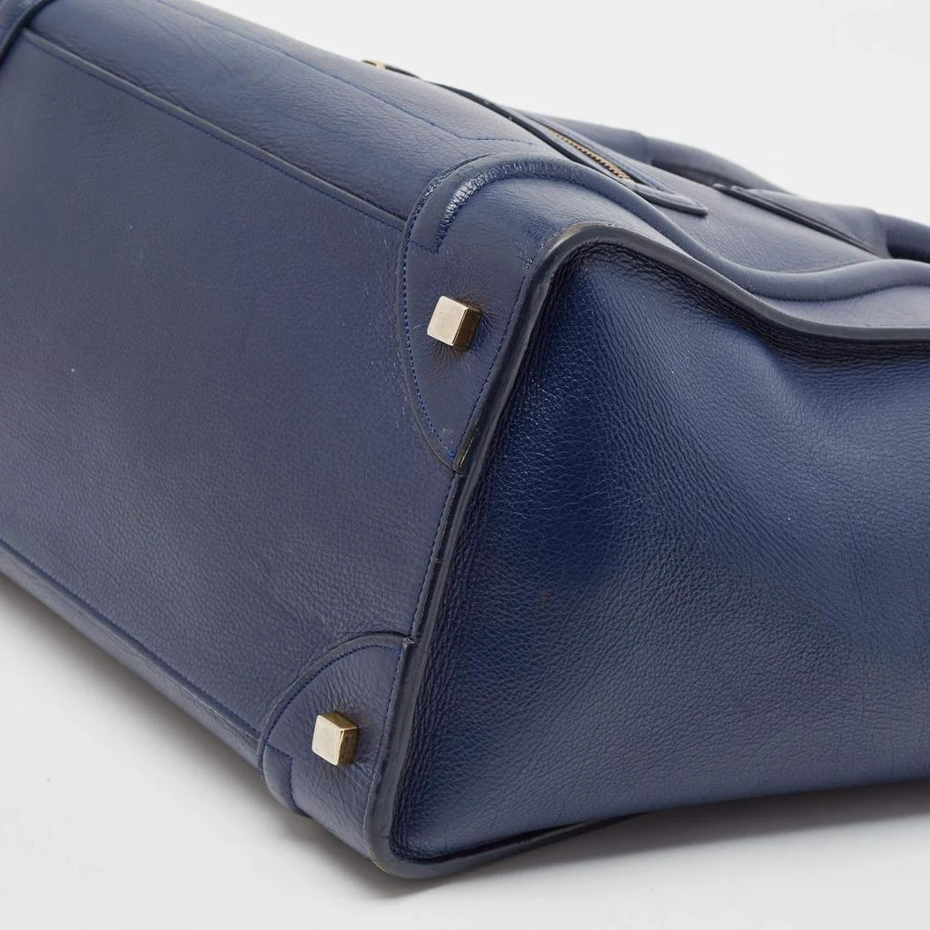 Celine Celine Navy Blue Leather Mini Luggage Tote 15