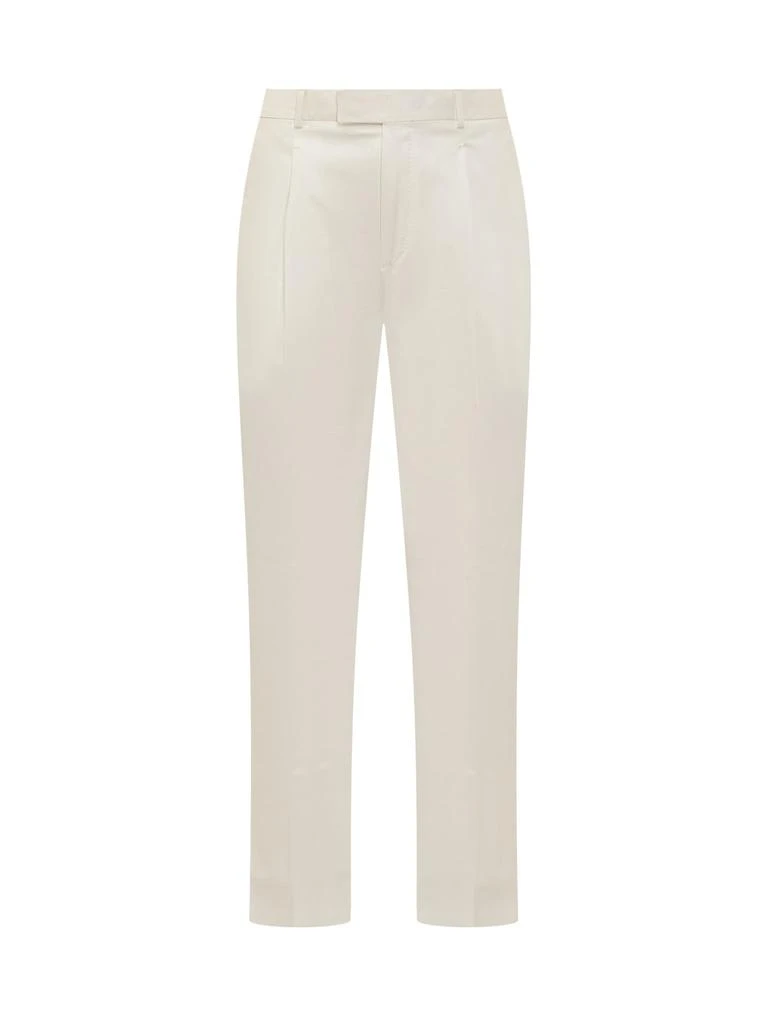 Zegna Zegna Straight-Leg Pleated Chino Pants 1