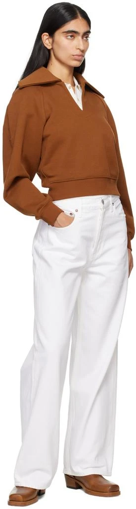 AGOLDE White Low Slung Baggy 30.5" Jeans 4