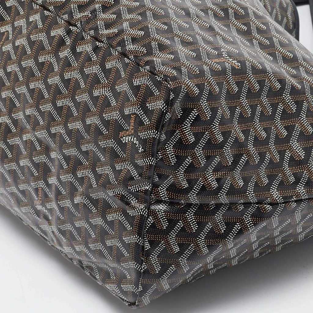 Goyard Goyard Black Goyardine Coated Canvas and Leather Saint Louis GM Tote 10