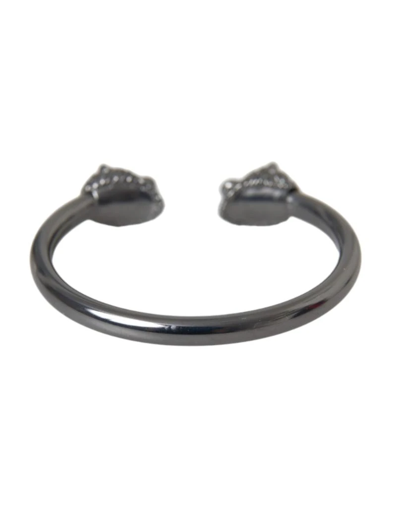 Nialaya Rhodium Lion Bangle Bracelet Women's Women 3