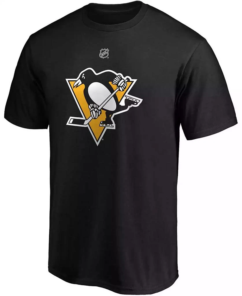 Fanatics Men's Evgeni Malkin Black Pittsburgh Penguins Team Authentic Stack Name and Number T-shirt 2