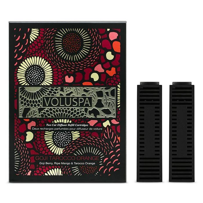 Voluspa Goji Tarocco Orange Car Diffuser Twin Refill Cartridge