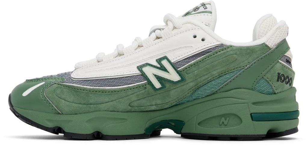 New Balance Green & White 1000 Sneakers 3