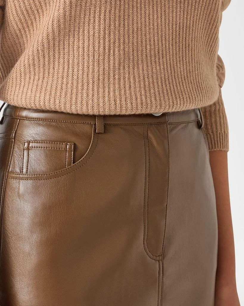 LK Bennett Hardy Faux Leather Midi Pencil Skirt 5