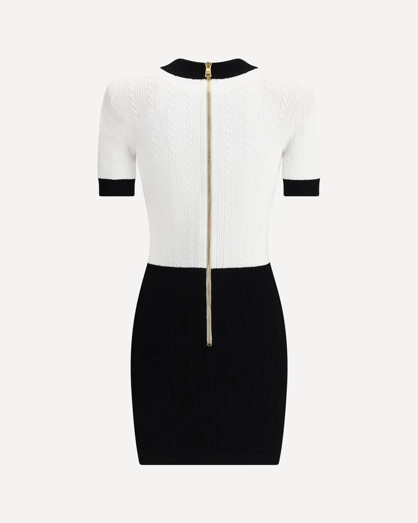Balmain Braided pattern midi Dress 2