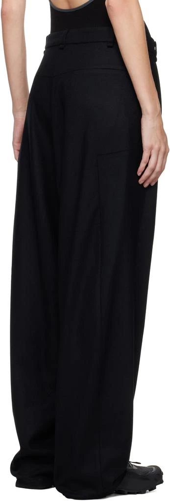 Hyein Seo Black Wide Wool Trousers 3