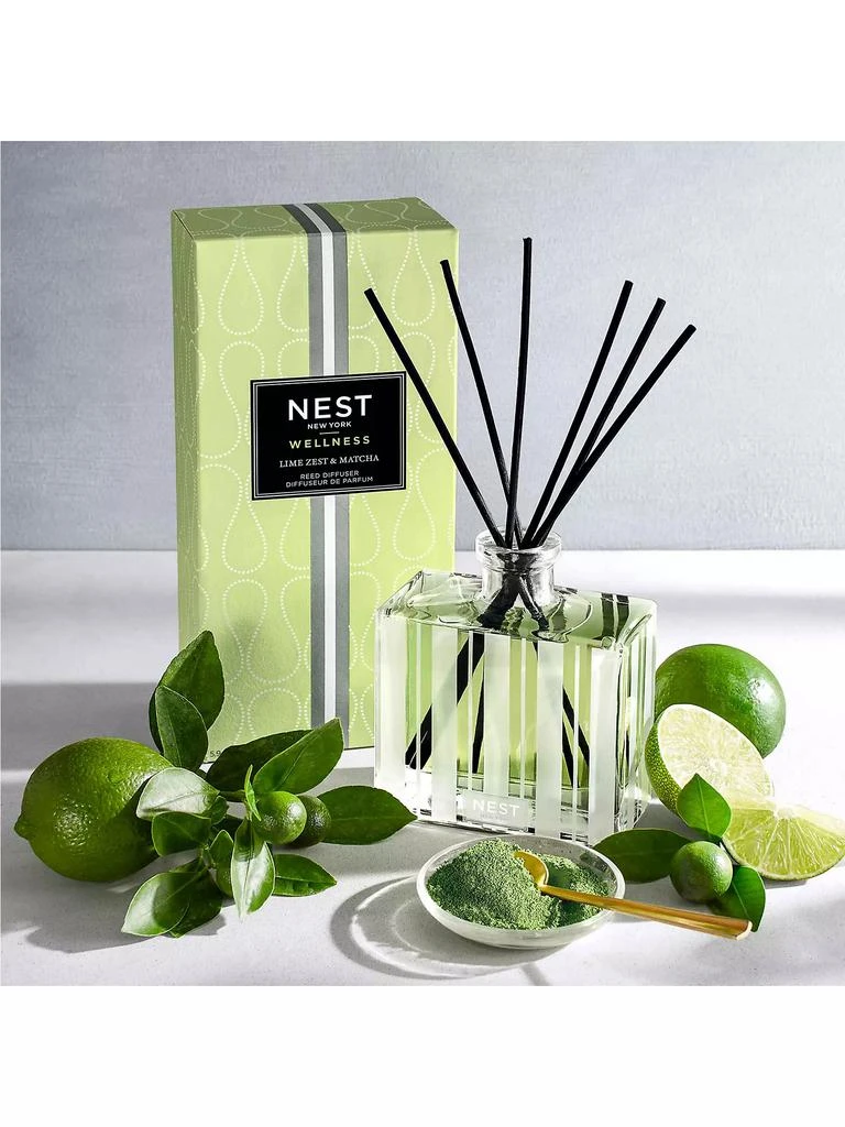NEST New York Lime Zest & Matcha Reed Diffuser 2