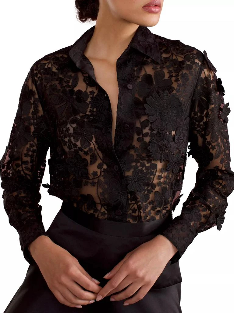 Cynthia Rowley Lace Button-Front Shirt 5