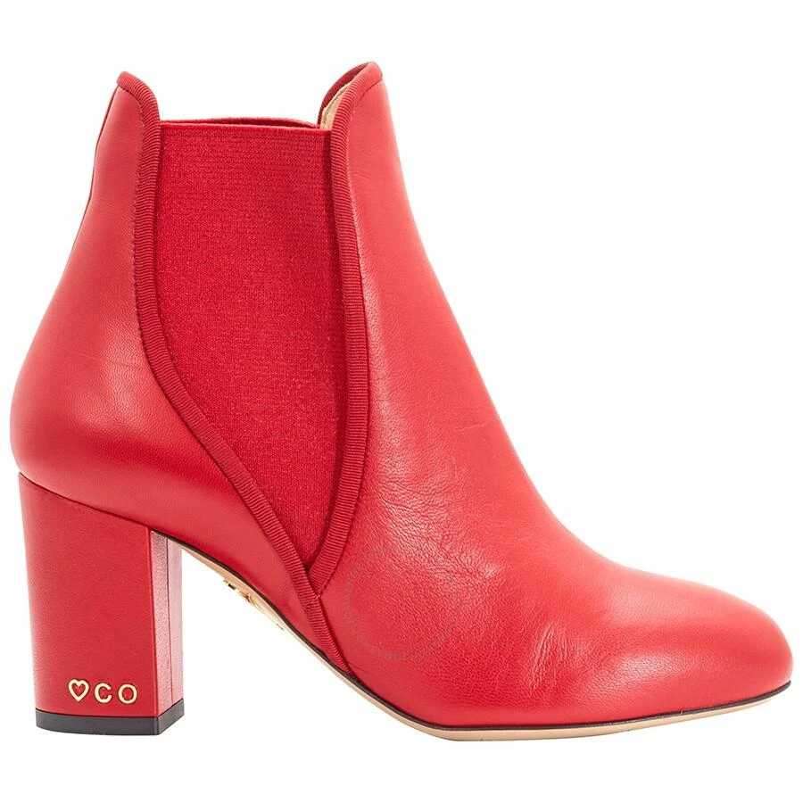 Charlotte Olympia Ladies Red XX Solid Calf Boots 1