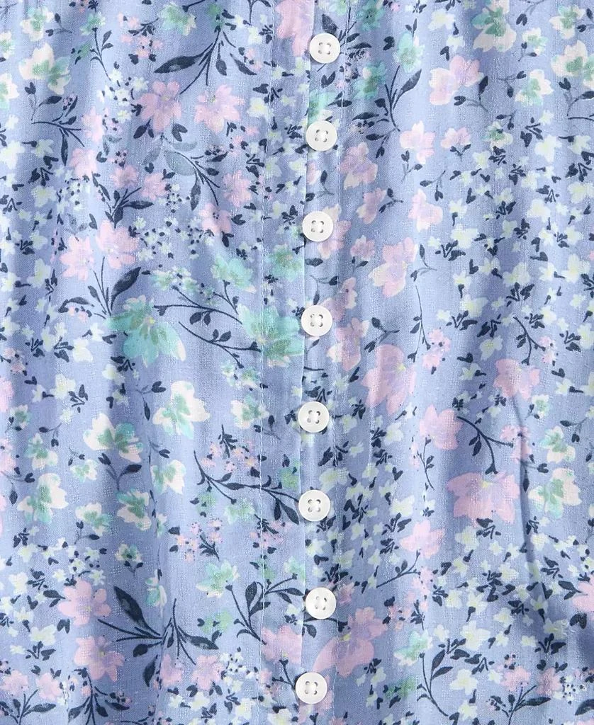 Lucky Brand Women's Lace-Trim Floral Midi Dress 6