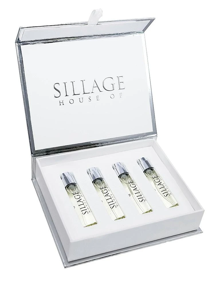 House of Sillage Silver 4-Piece Holiday Travel Spray Refill Set 1