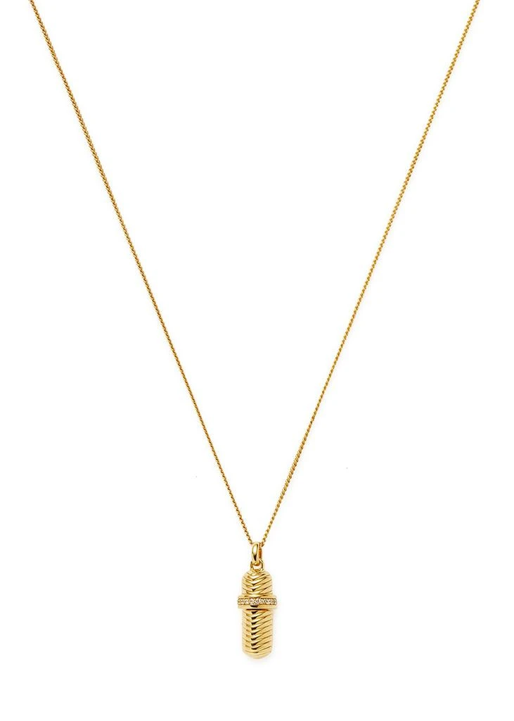 Missoma Message In A Bottle Ridge 18kt gold-plated necklace 1