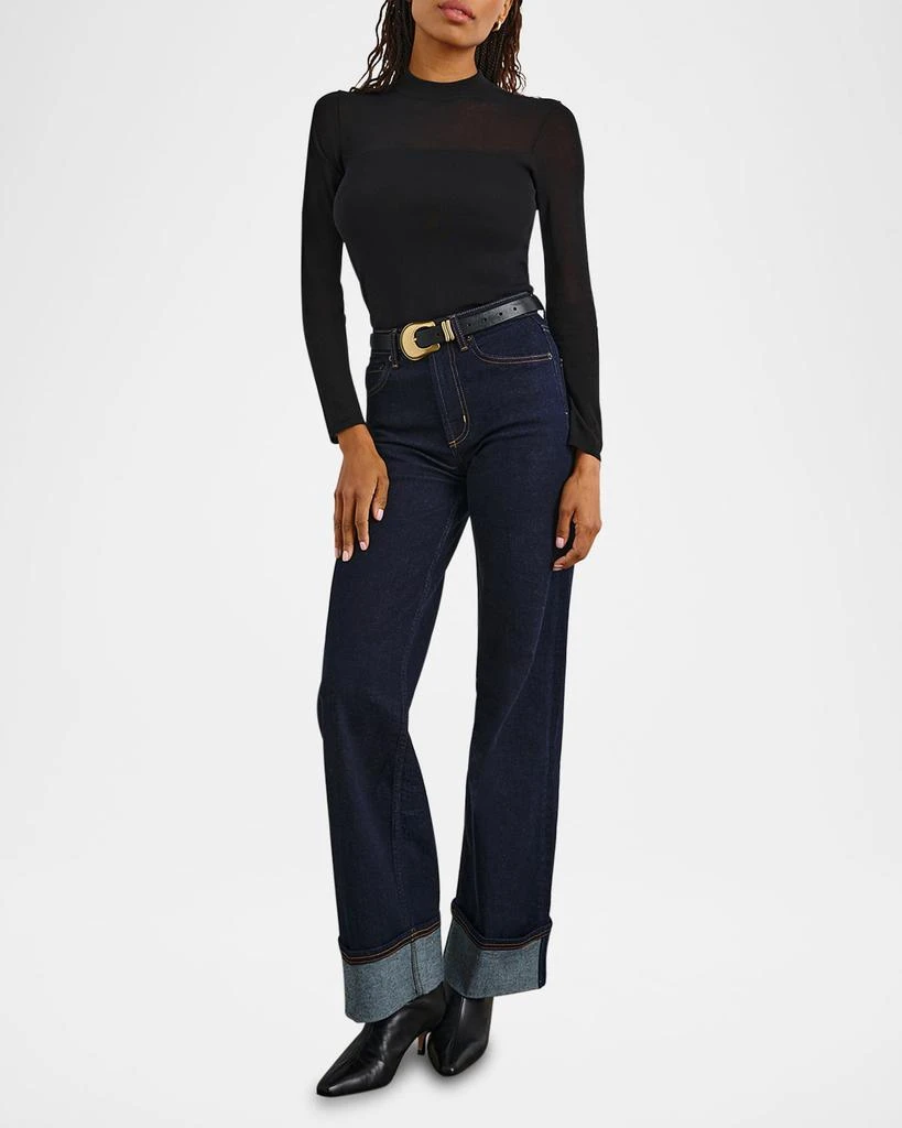 Rails Winona Ribbed Mock-Neck Top 2