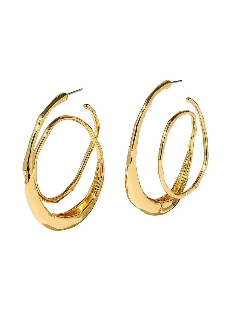 pandora gold bow earrings