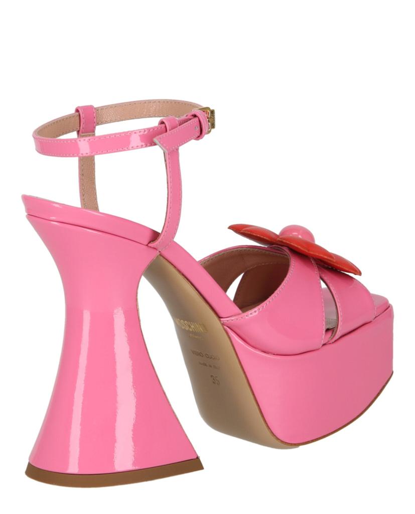 Moschino Flower-appliqué Platform Sandals - Shoes - Save