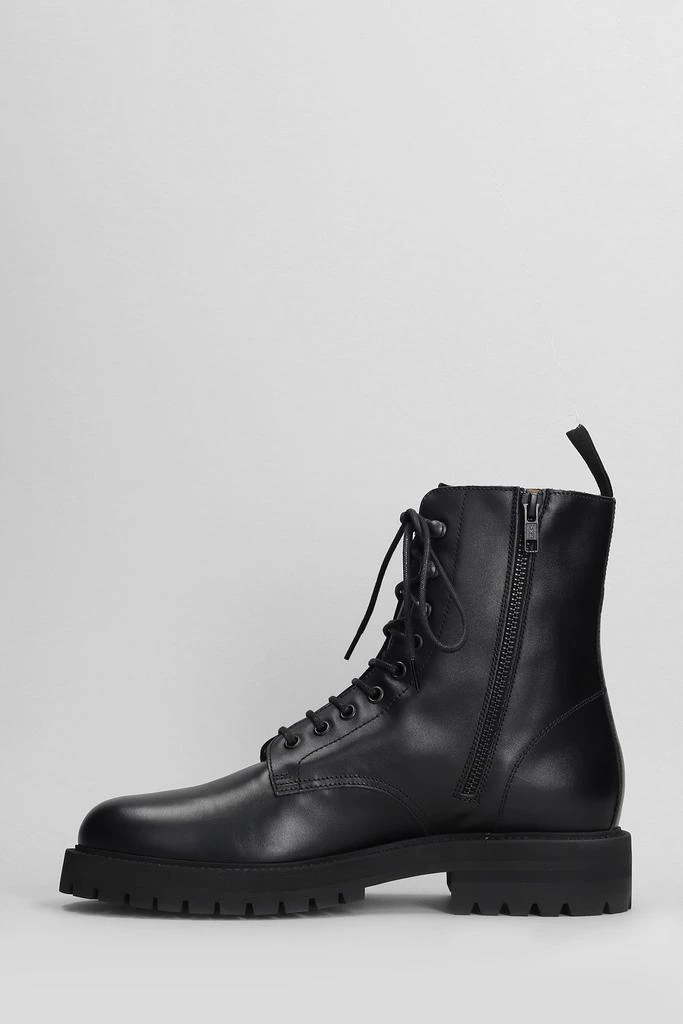 Common Projects Combat Boots In Black Leather 3