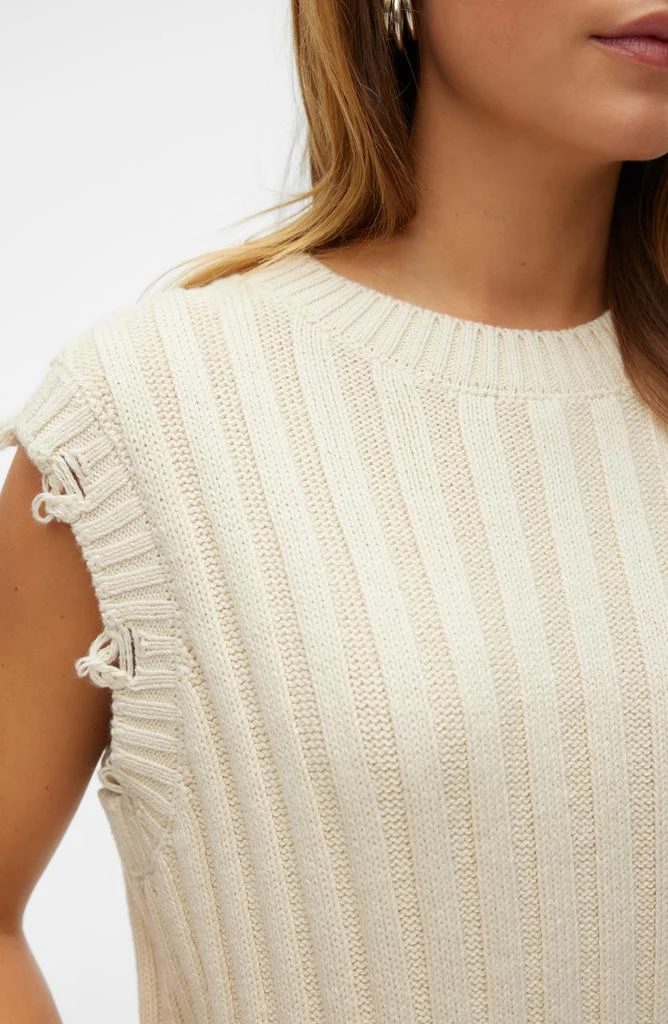 VERO MODA Danna Distressed Sleeveless Sweater 3