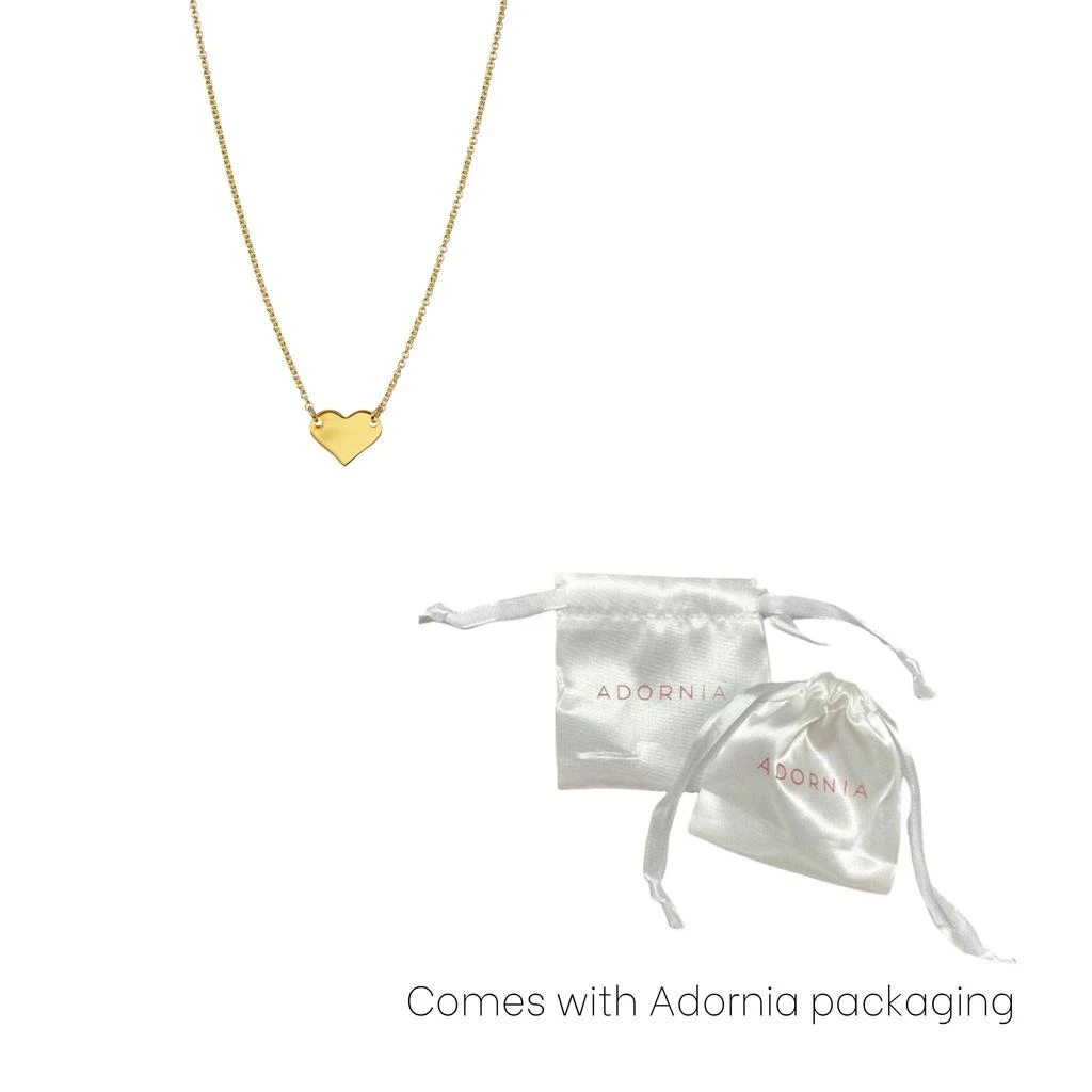 Adornia Heart Pendant Necklace   gold 3