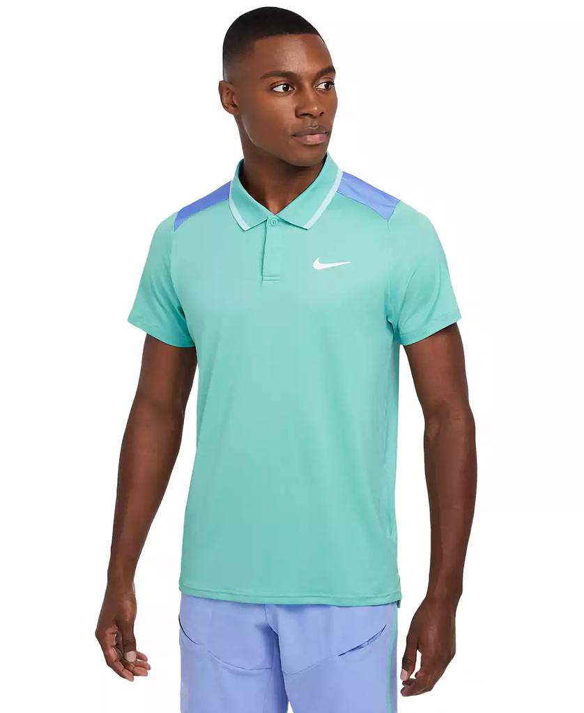 NIKE Men's Advantage Dri-FIT Colorblocked Tennis Polo Shirt