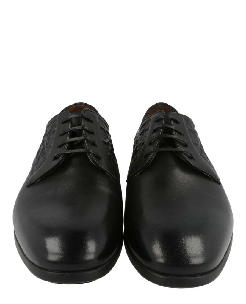 Salvatore Ferragamo Nigel Leather Derby Shoes - Wide Width 5