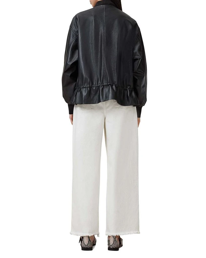 ALL SAINTS Aki High Rise Wide Leg Jeans in Chalk White 6