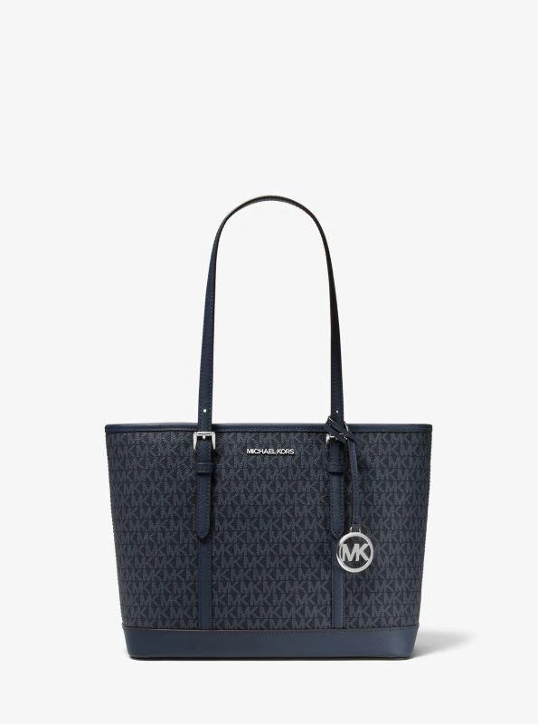 michael_kors Jet Set Travel Small Logo Top-Zip Tote Bag 1