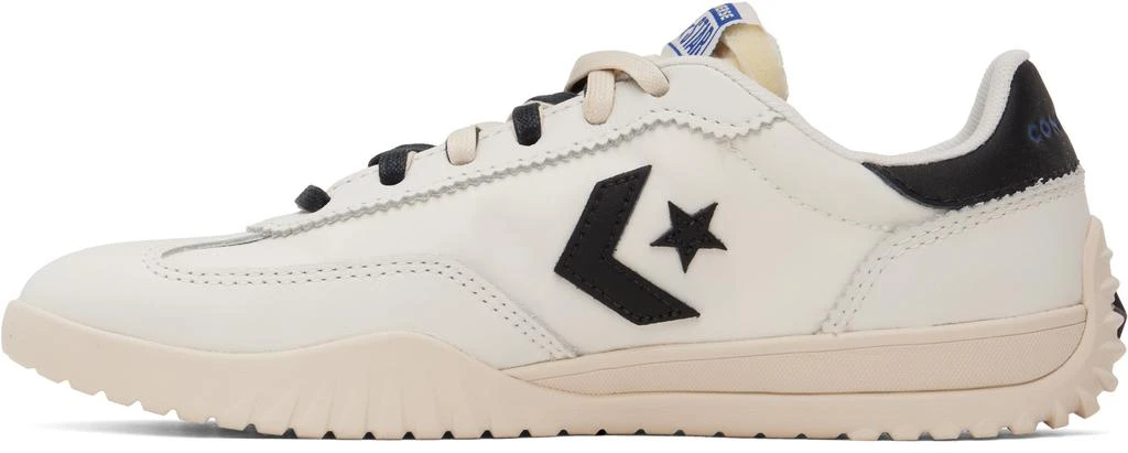 Converse White Run Star Trainer Nylon & Leather Sneakers 3