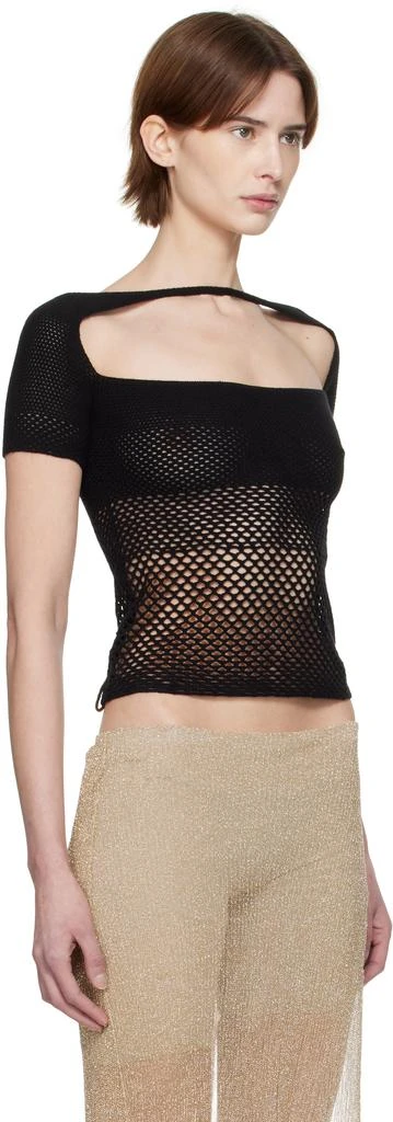 Isa Boulder Black Band Fishnet Top 2