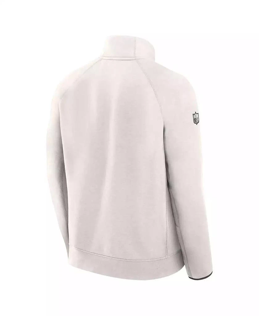 NIKE Men's Cream Kansas City Chiefs Super Bowl LIX Opening Night Tech Fleece Half-Zip Top 3