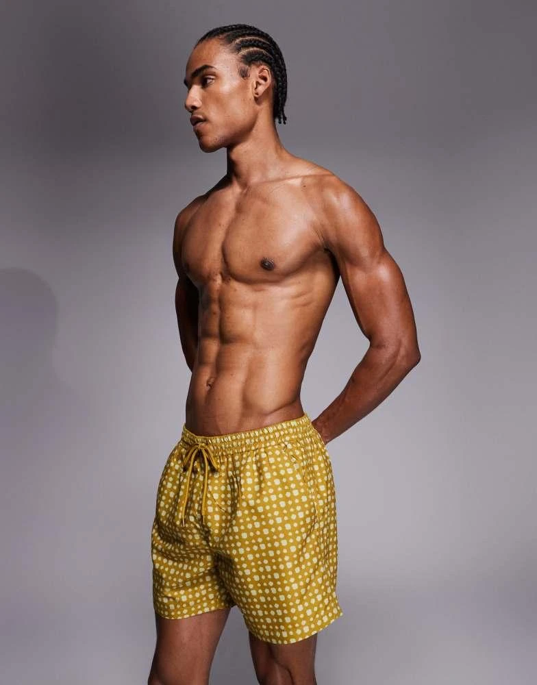 South Beach South Beach printed swimshort in olive 3