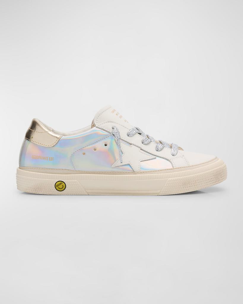 Golden Goose Girl's May Holographic Low Top Sneakers, Toddlers/Kids