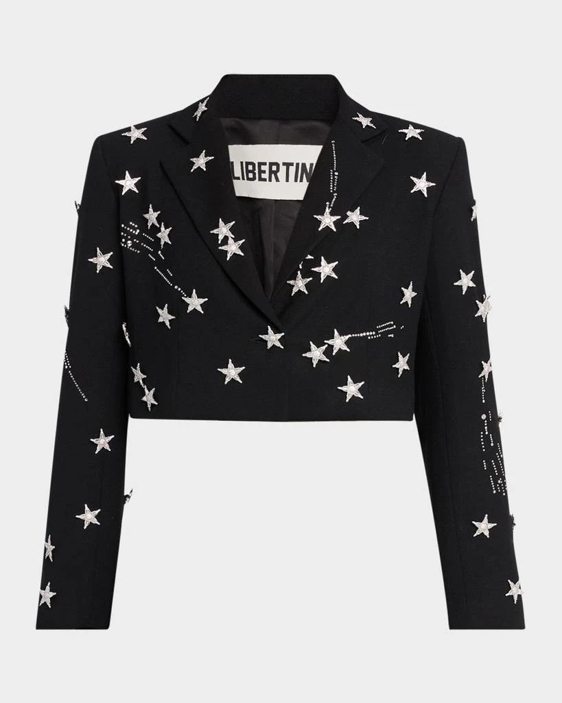 Libertine Margaret Shooting Stars Embellished Crop Jacket 1