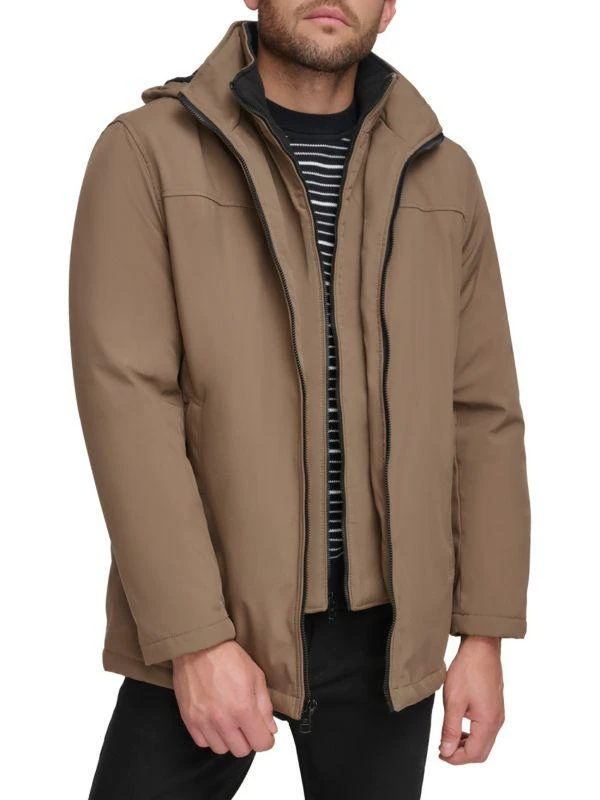 Calvin Klein Faux Fur Lined Bib Jacket 5