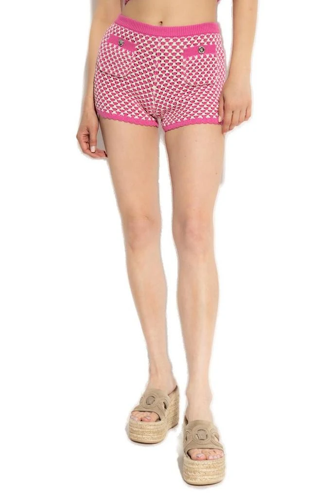 Versace Versace Elasticated Waistband Knitted Shorts 2
