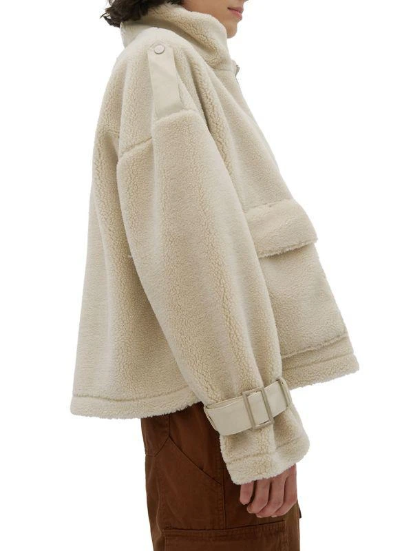 NOIZE Drop Shoulder Faux Fur Jacket 3