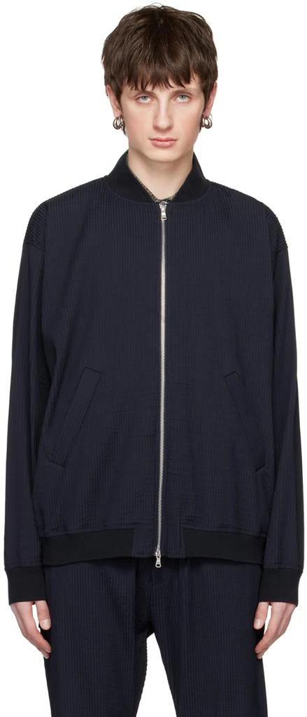 BARENA Navy Tofolo Stragia Bomber Jacket 1