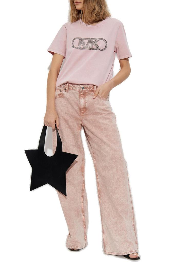 【送料&関税込】Michael Kors Garment-dyed Wide Leg Jeans Michael Kors Michael Michael Kors Garment-Dyed Wide Leg