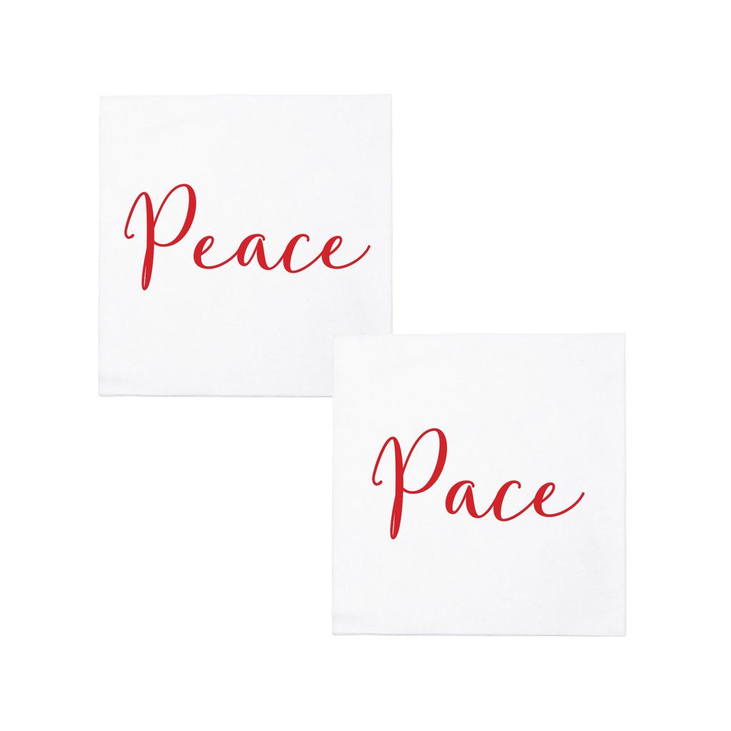 VIETRI Papersoft Napkins Peace/Pace Cocktail Napkins (Pack of 20)