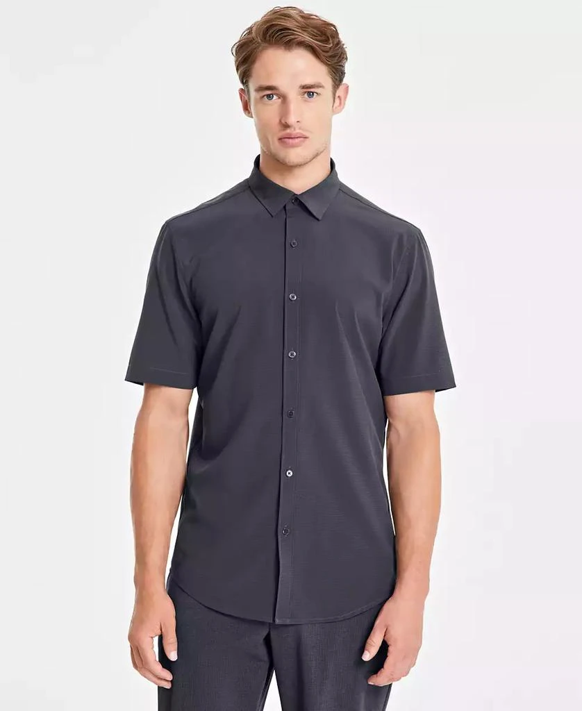 Alfani Men's Breathable Short-Sleeve Button-Down Shirt, Created for Macy's 1