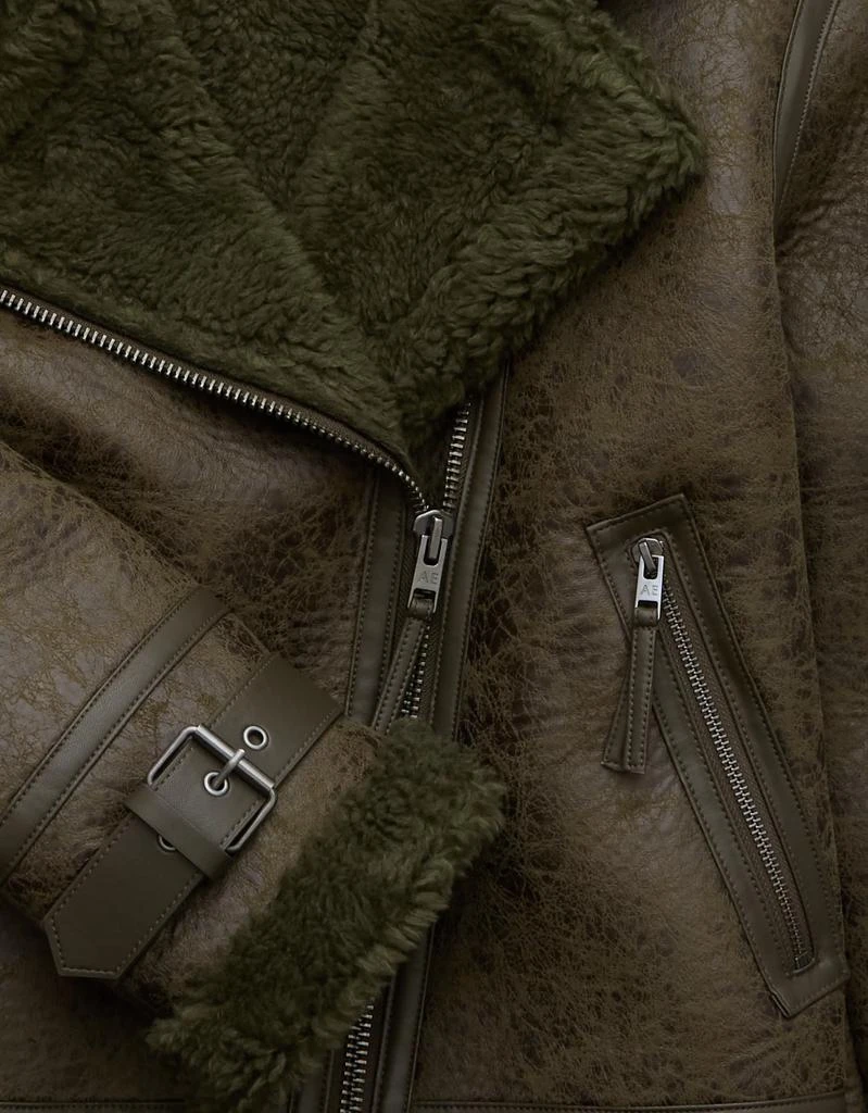 AE AE Oversized Shearling Biker Jacket 7