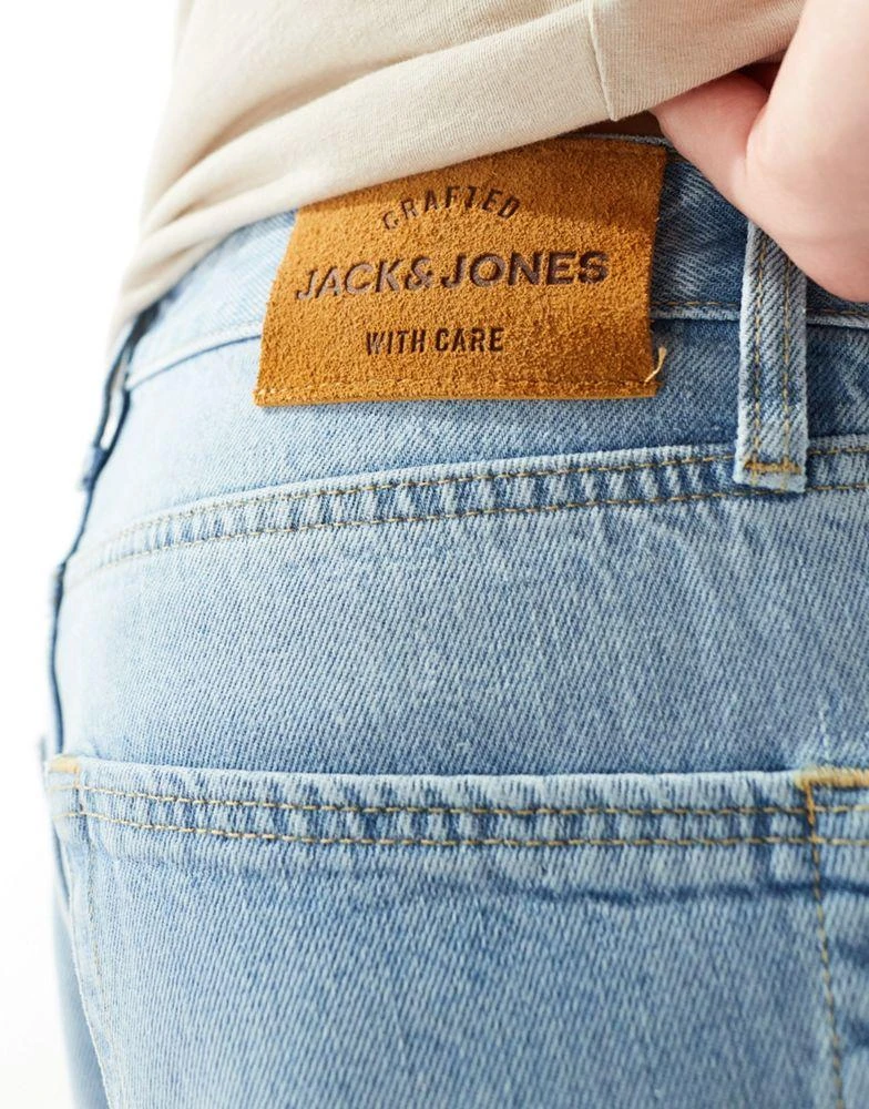 Jack & Jones Jack & Jones eddie cooper baggy jean in vintage light blue wash 4