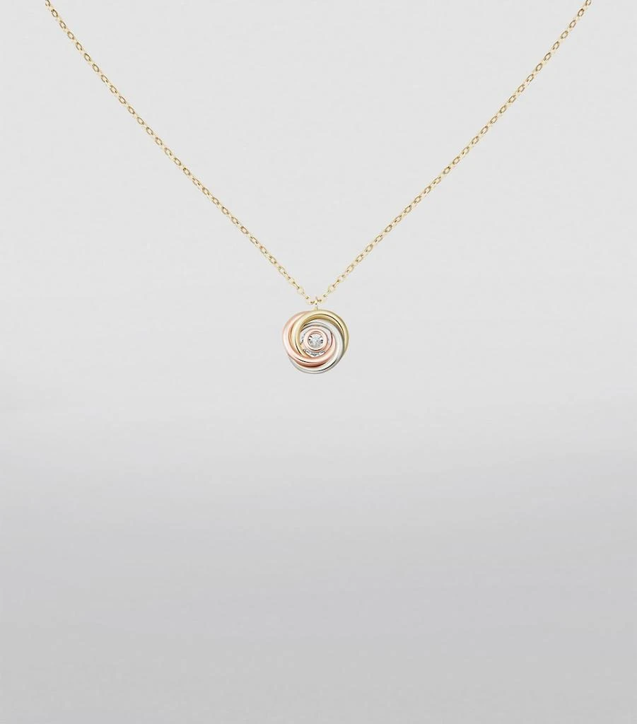 Cartier Mixed Gold and Diamond Trinity Necklace (36-40cm) 3