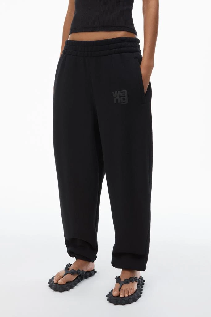 Alexander Wang PUFF LOGO SWEATPANT IN STRUCTURED TERRY 3