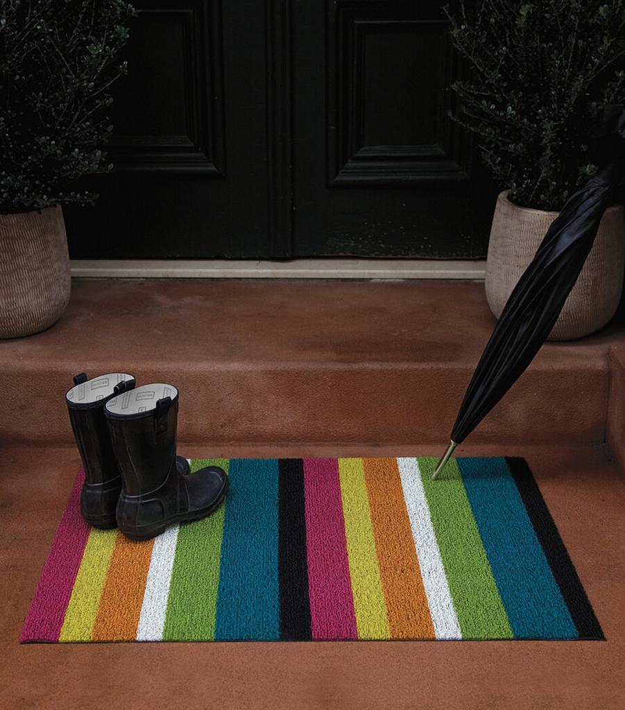 Chilewich Bold Stripe Shag Utility Mat (61cm x 91cm)