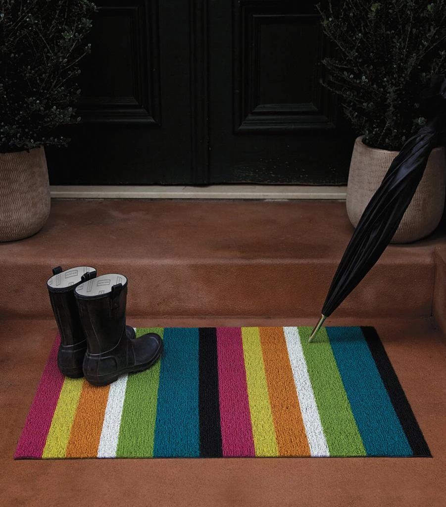 Chilewich Bold Stripe Shag Utility Mat (61cm x 91cm) 2